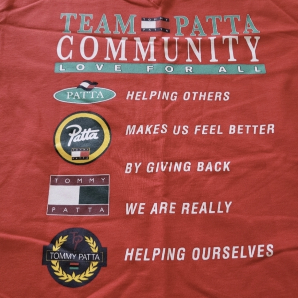 Patta x Tommy Hilfiger Community T-Shirt (High Risk Red) Men X Small 042025 - Picture 2 of 7